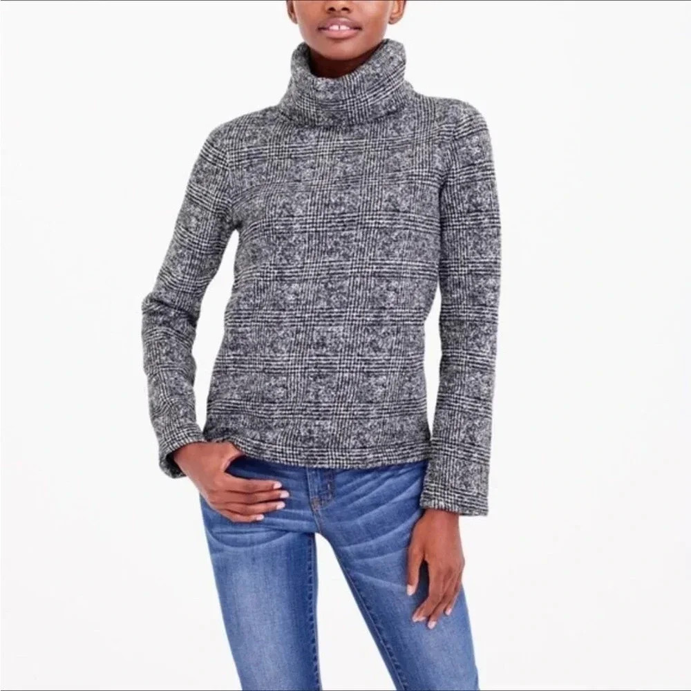 J. Crew Mercantile Glen Plaid Fleece Lined Pullover Long Sleeve S